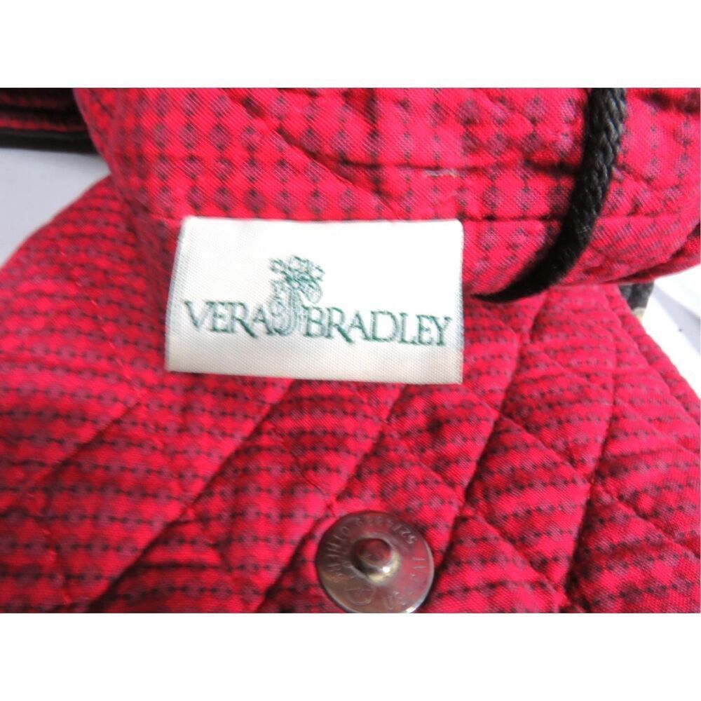 Vera Bradley MIMI Backpack Floral Black Red Retired Pattern Cotton Drawstring - Picture 6 of 6